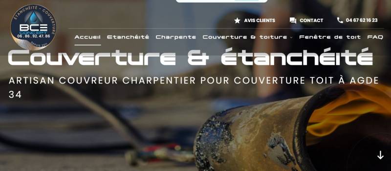 Entreprise de communication Marketing digital et SEO pour une entreprise spécialisée dans la charpente et toiture à Agde proche de Béziers