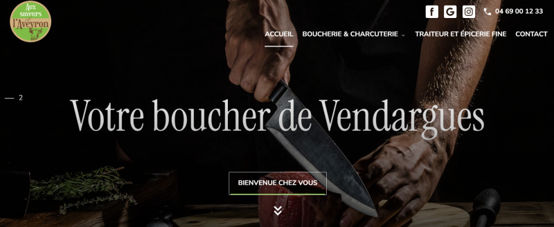 Entreprise de communication Marketing digital  et SEO pour un commerce de boucherie à Vendargues proche de Montpellier 