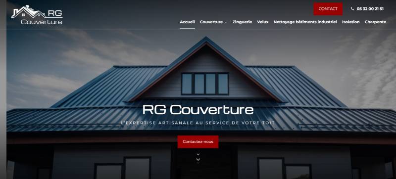 Refonte de site pour une entreprise de couverture et toiture dans les Landes et Pyrénées-Atlantiques