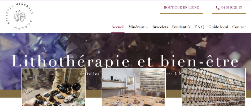 Agence de référencement google pour professionnel dans le secteur de la vente de pierre précieuse : Minéraux Stylenza à Nîmes dans le Gard 