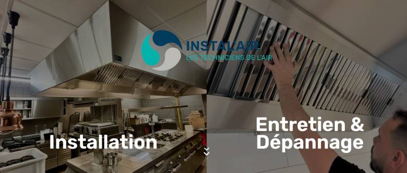 Agence web experte en référencement naturel pour experts en installation de hottes et ventilation professionnelle en Occitanie : INSTAL AIR à Nîmes